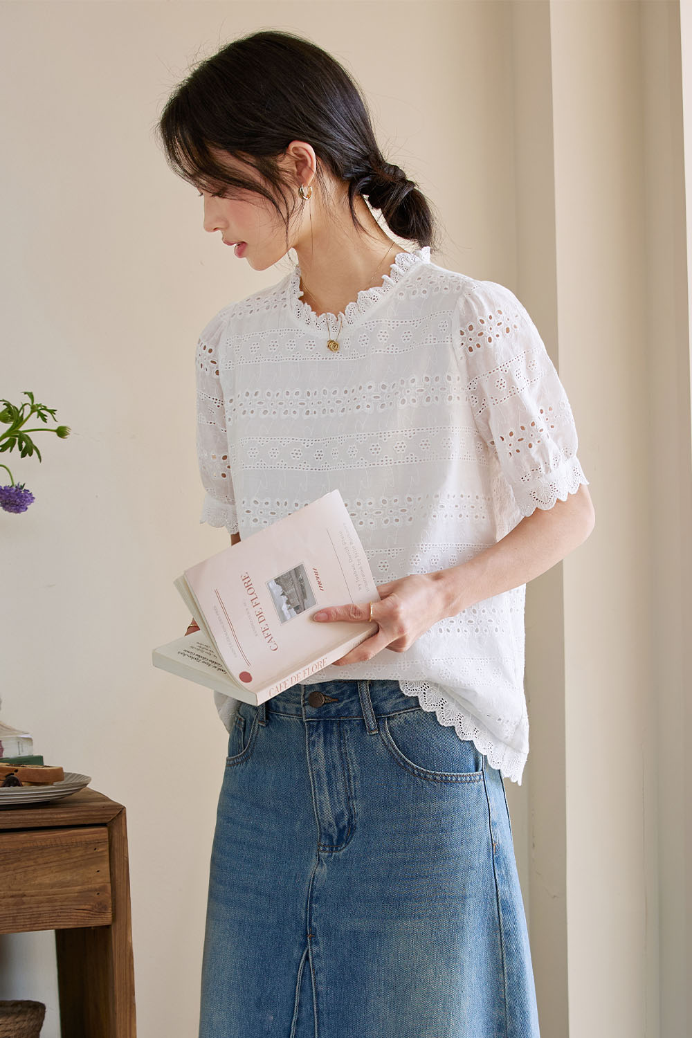 100% Cotton Embroidered Casual Shirt