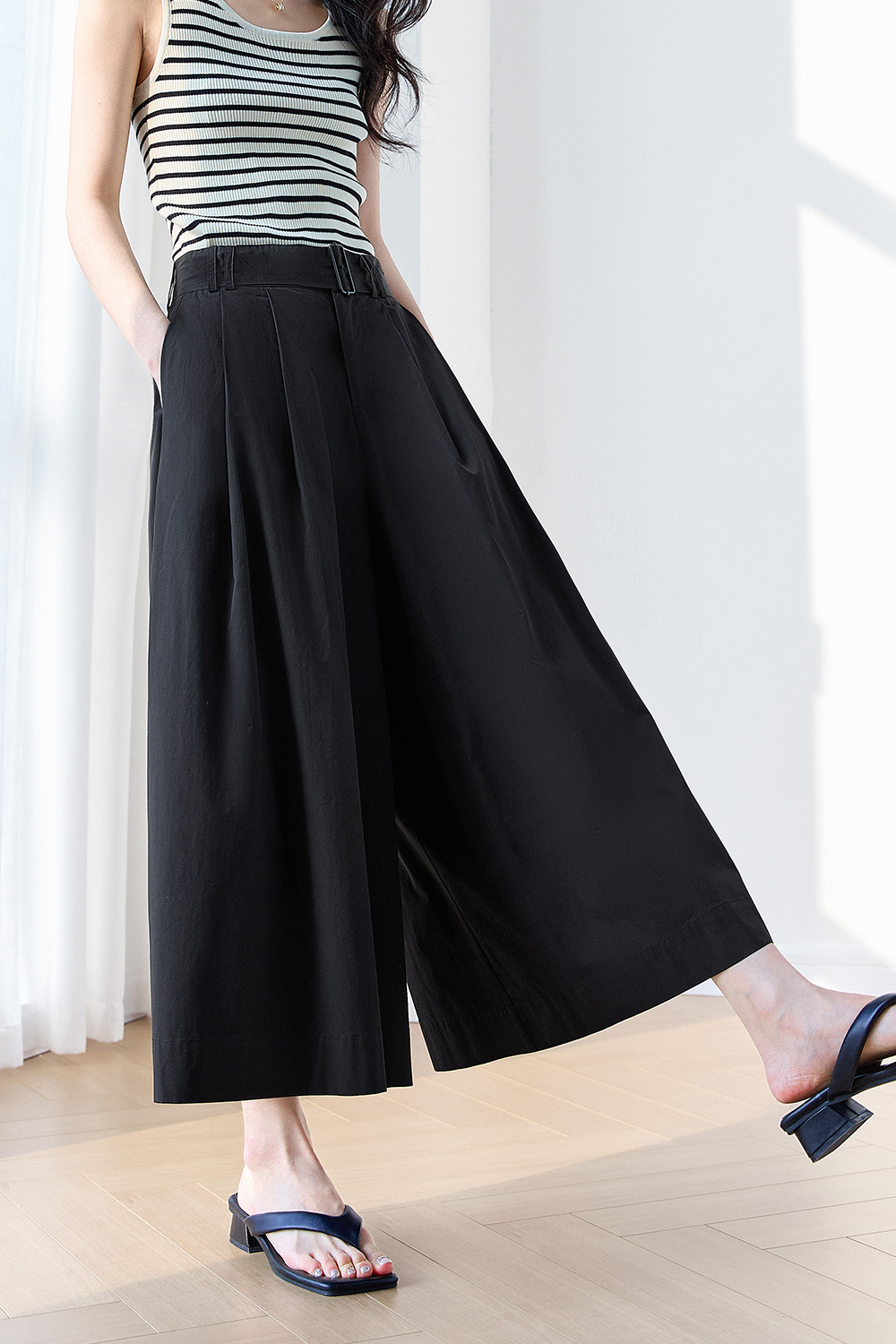 100% Cotton Loose Skirt Pants-VIMLYSTORE