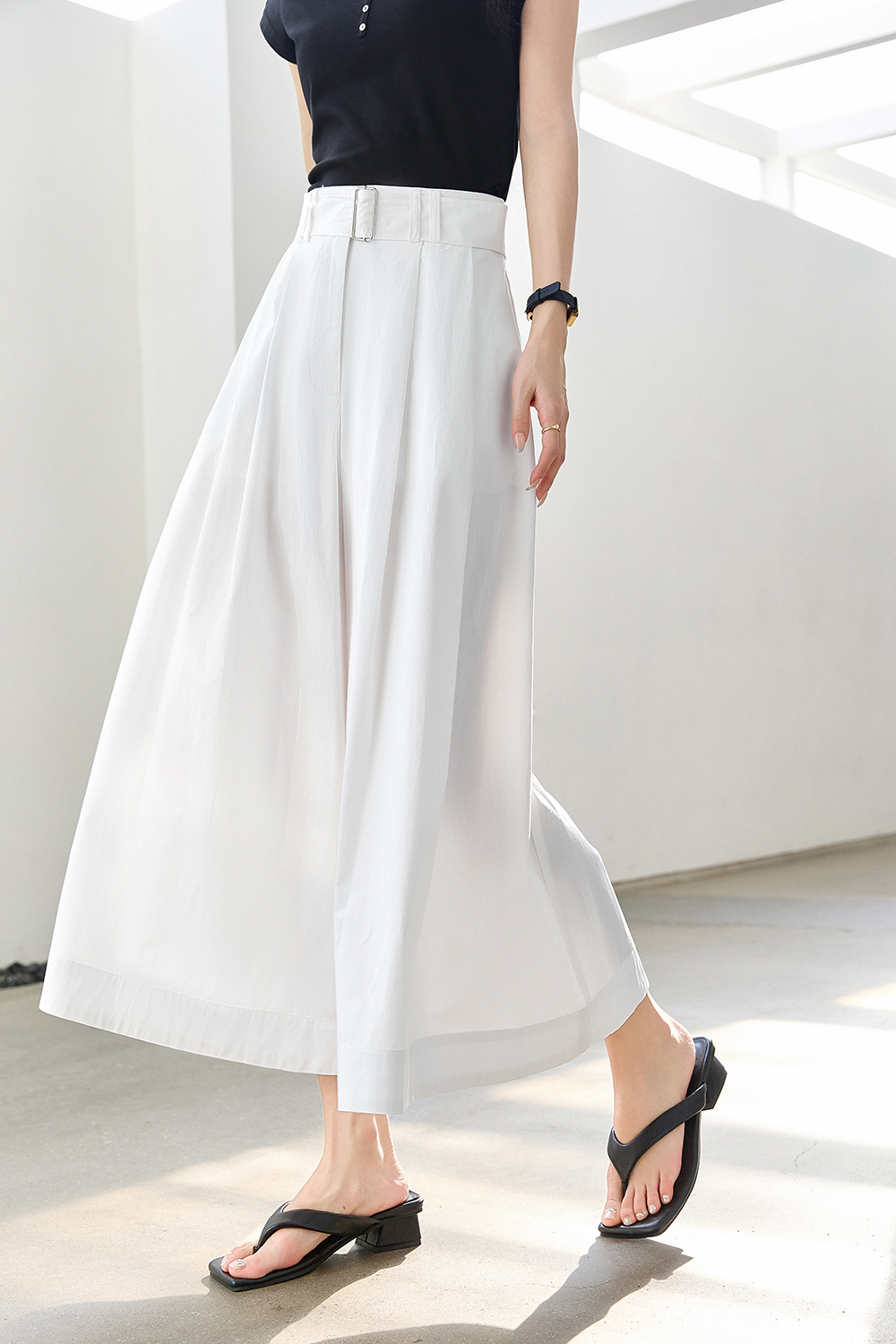100% Cotton Loose Skirt Pants