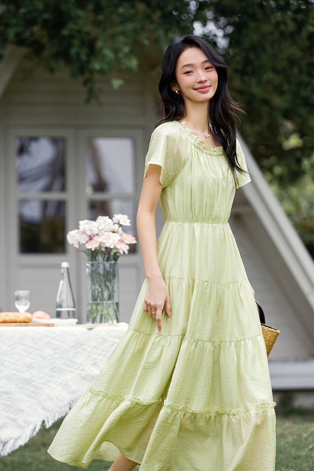 Elegant Loose Cake Dress-VIMLYSTORE