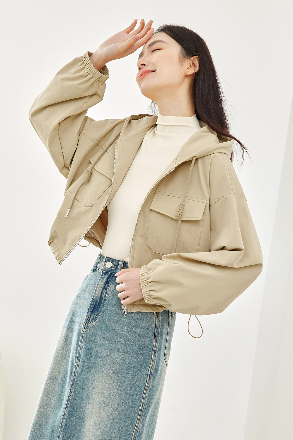 Short Workwear-Style Jacket