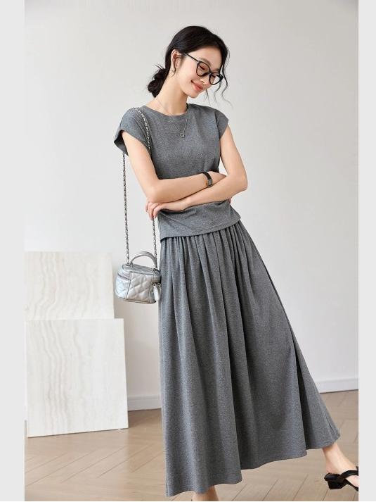 Casual Khmer Grey Suit
