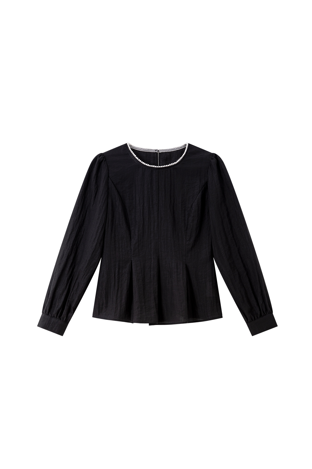 Elegant Crewneck Top & Waist-Defining Skirt Set-VIMLYSTORE