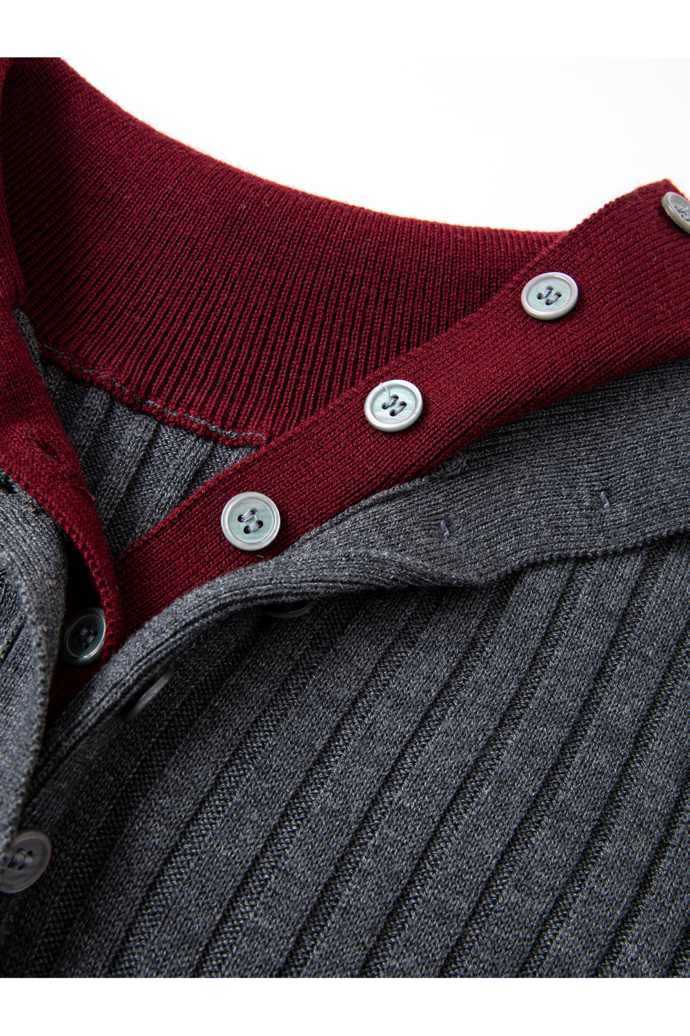 Color-Block Faux Layered Turtleneck Sweater-VIMLYSTORE