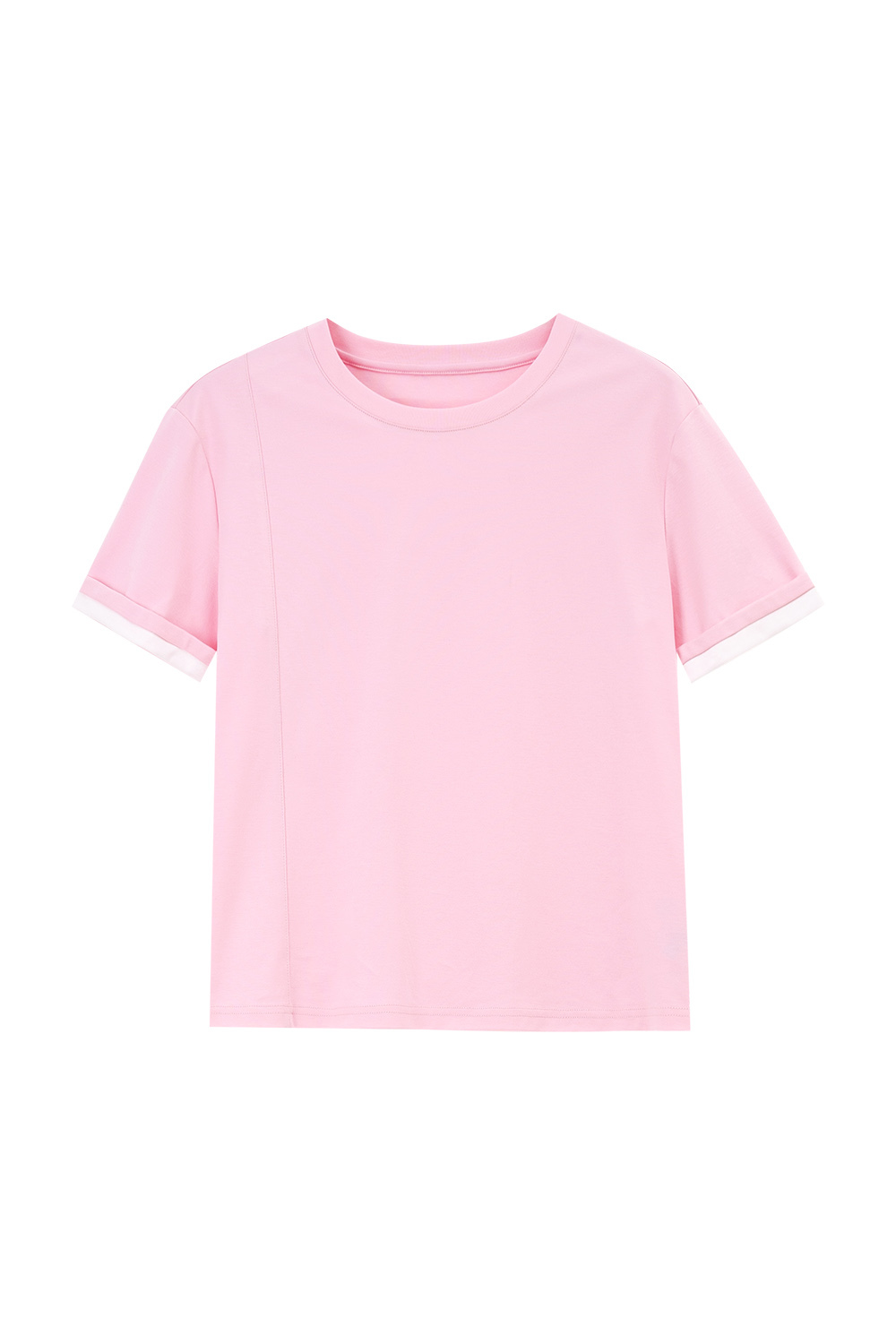 Light Luxury Mercerized Contrast Color T-Shirt