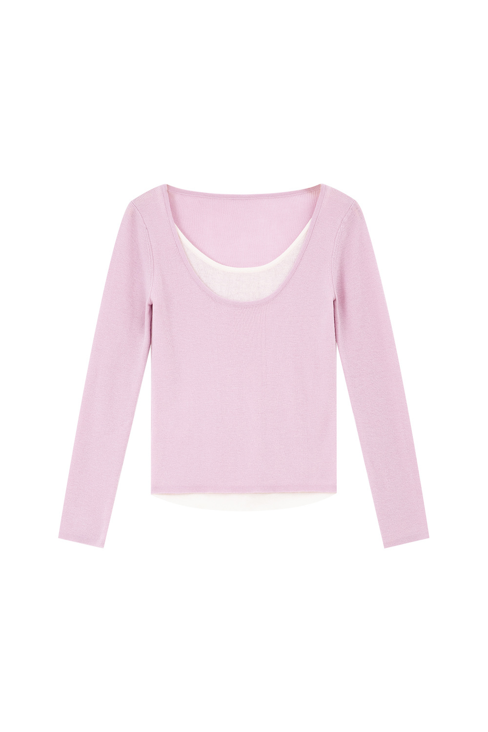 Fake Two-Piece Base Sweater