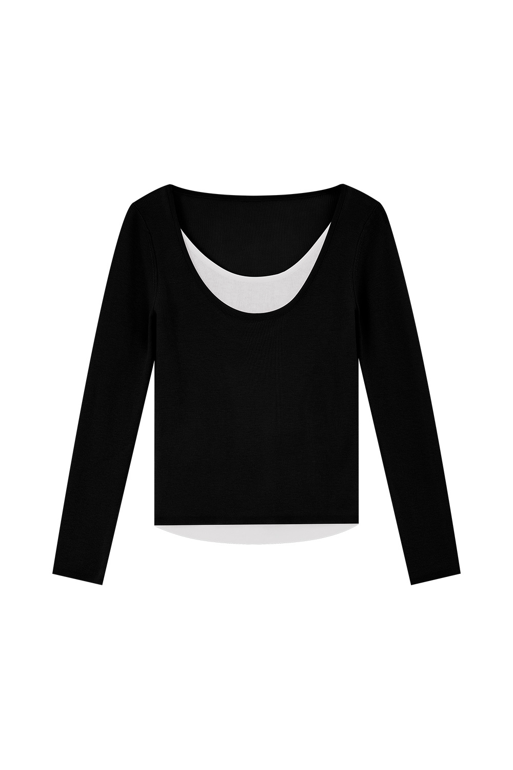 Fake Two-Piece Base Sweater