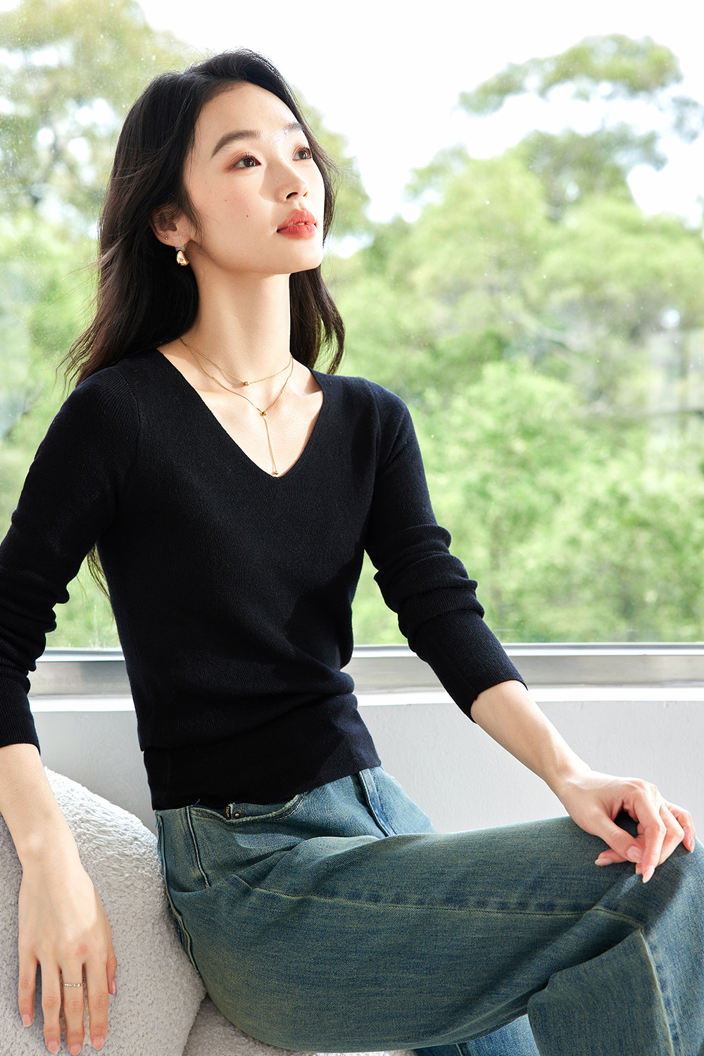 Casual And Versatile Base Sweater
