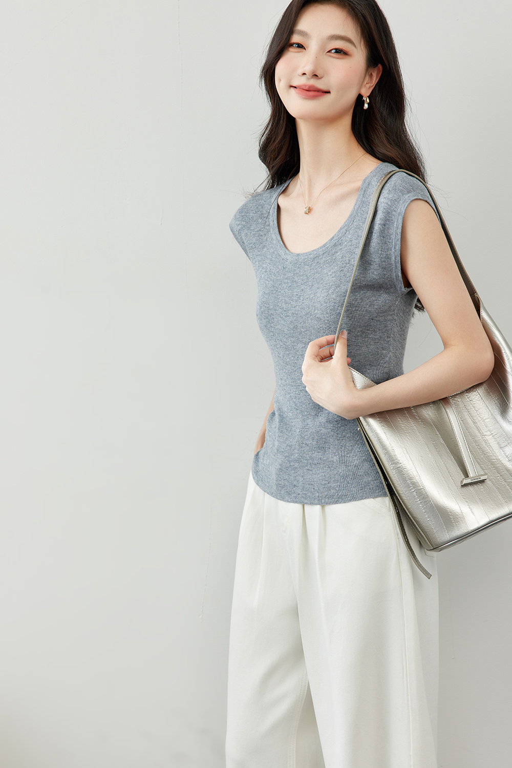 Stylish All-match Elegant Knitted Sweater