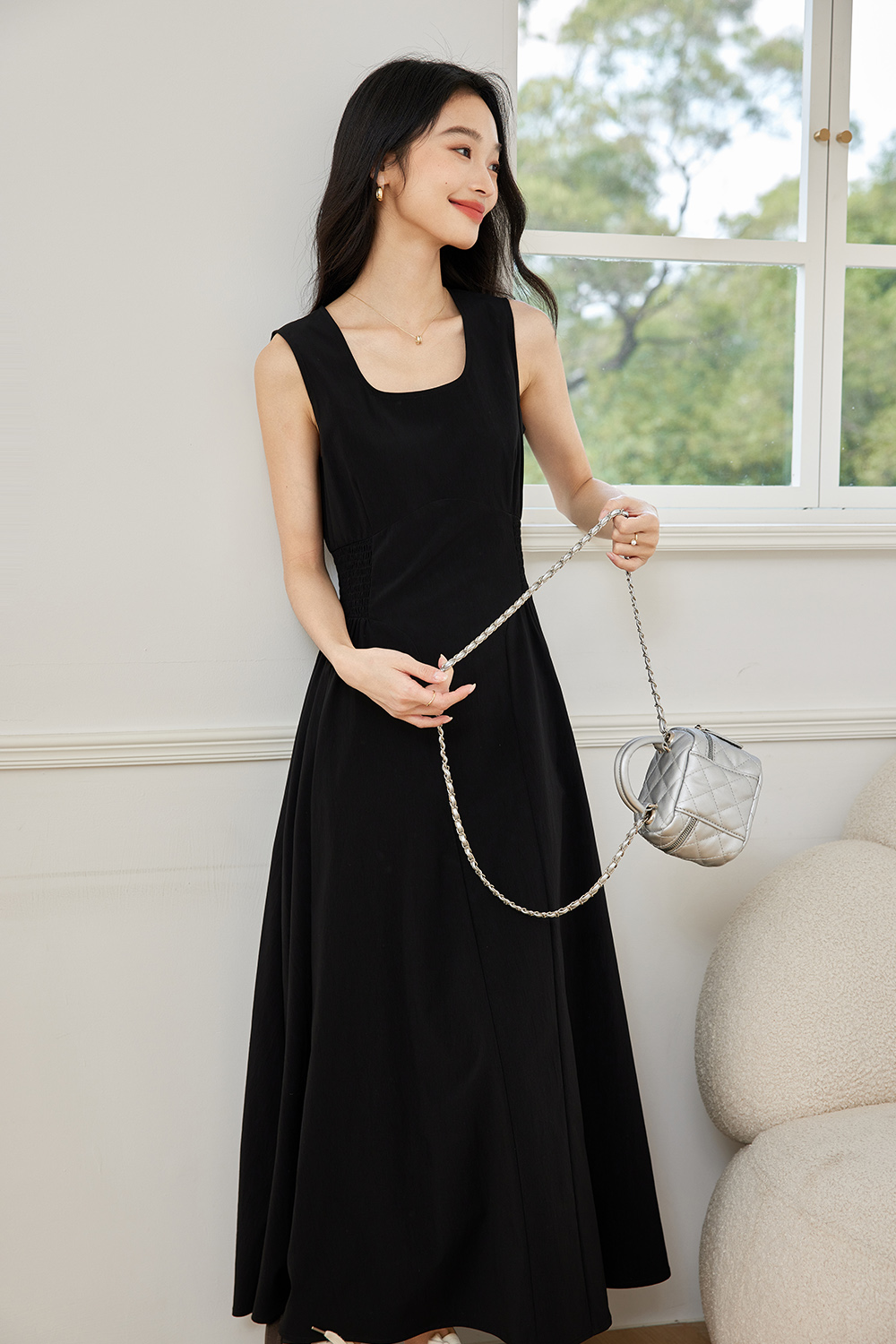 Elegant Sleeveless Vest Dress