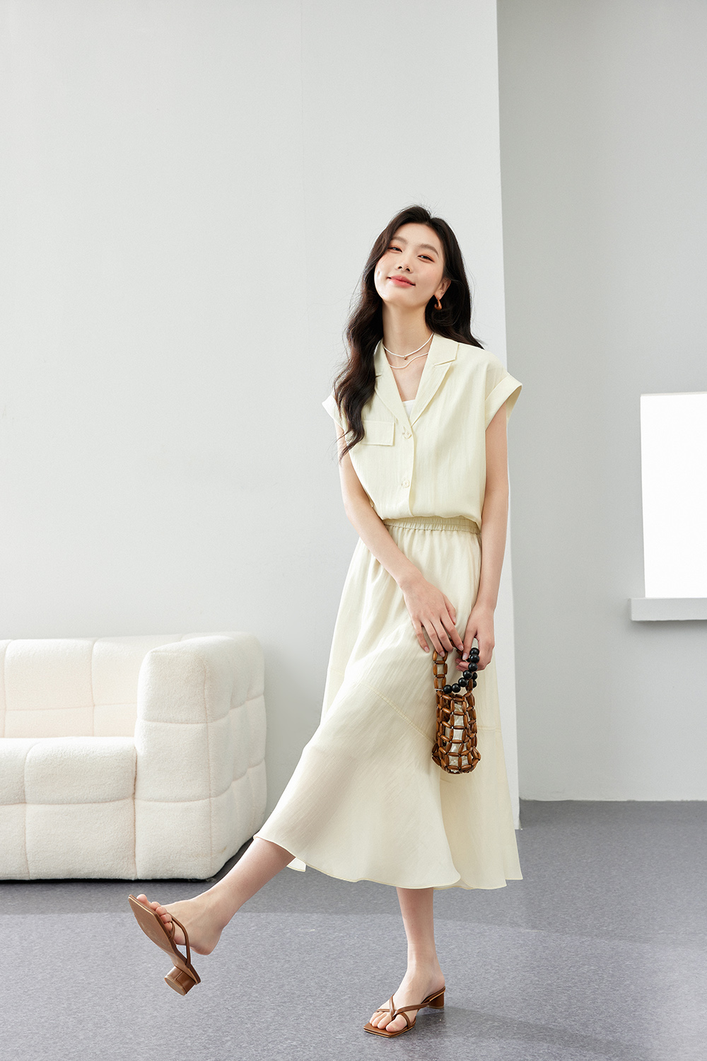 Unrestrained comfortable Lyocell suit.