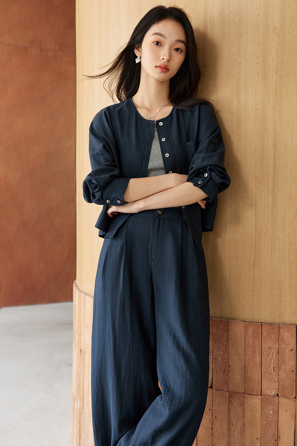 Casual Loose Linen Two-Piece Suit
