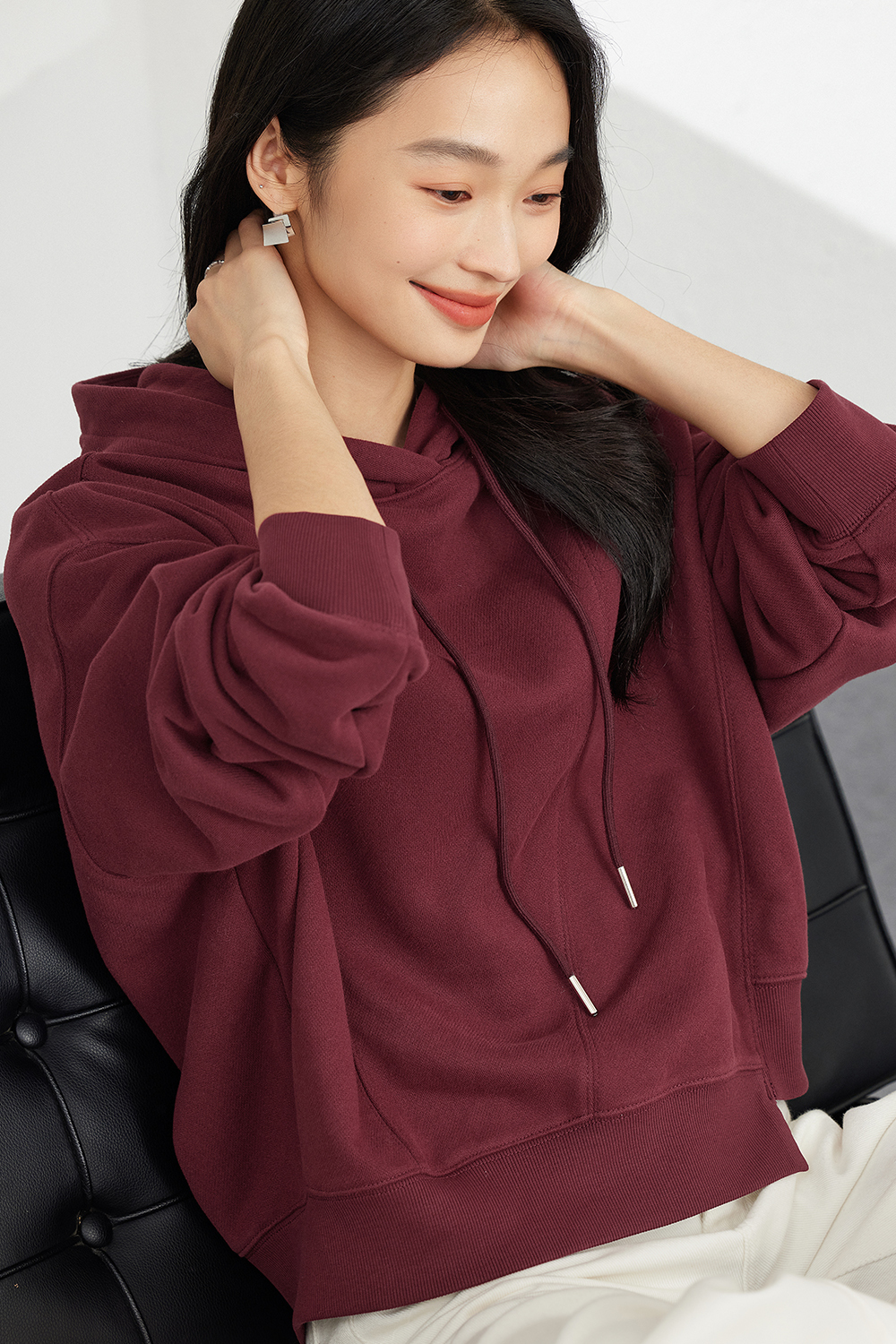 Fleece-Lined Hooded Sweatshirt