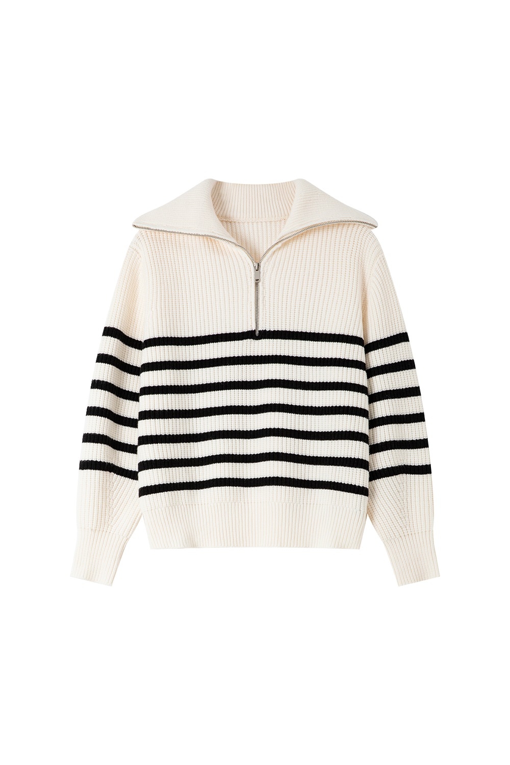 Lazy Style Striped Knitted Sweater