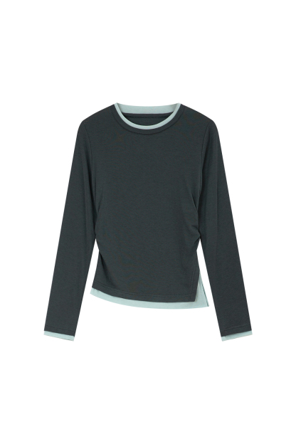 Faux Two-Piece Knitted Base Layer