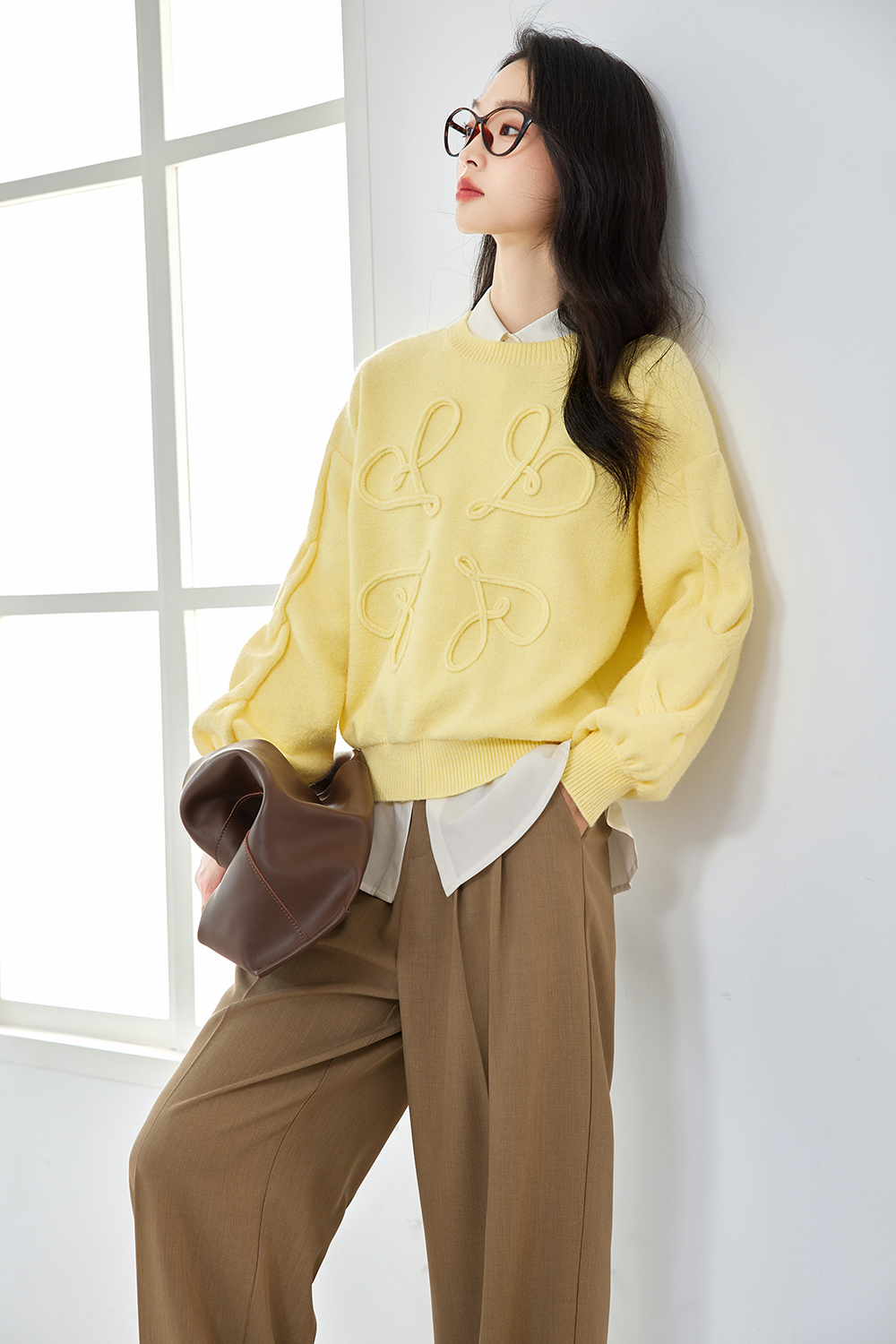 3D Line Design Sweater