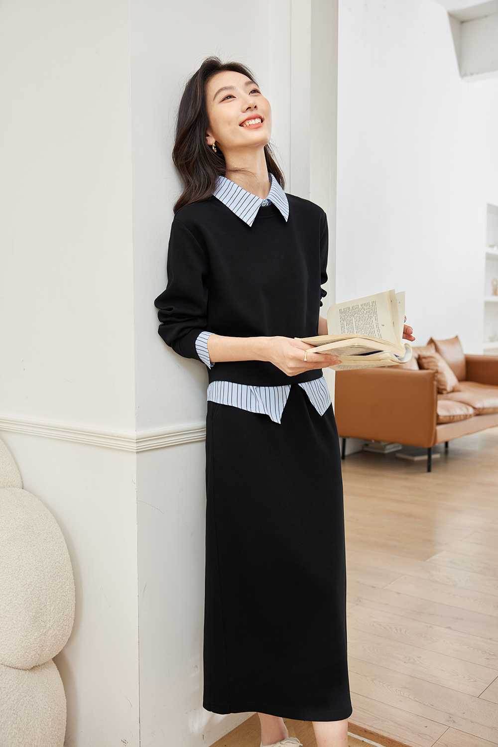 Fashionable business commuting suit