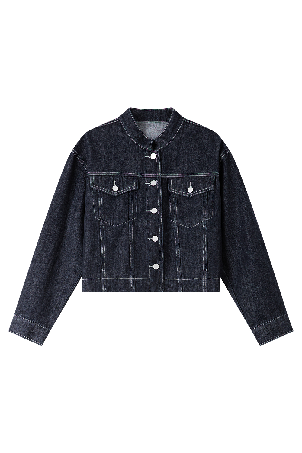 Hong Kong Style Retro Casual Denim Jacket-VIMLYSTORE