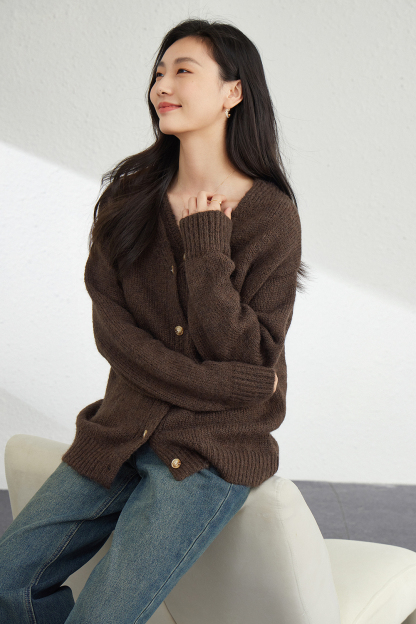 Wool Blend Knitted Top Two-Piece Set