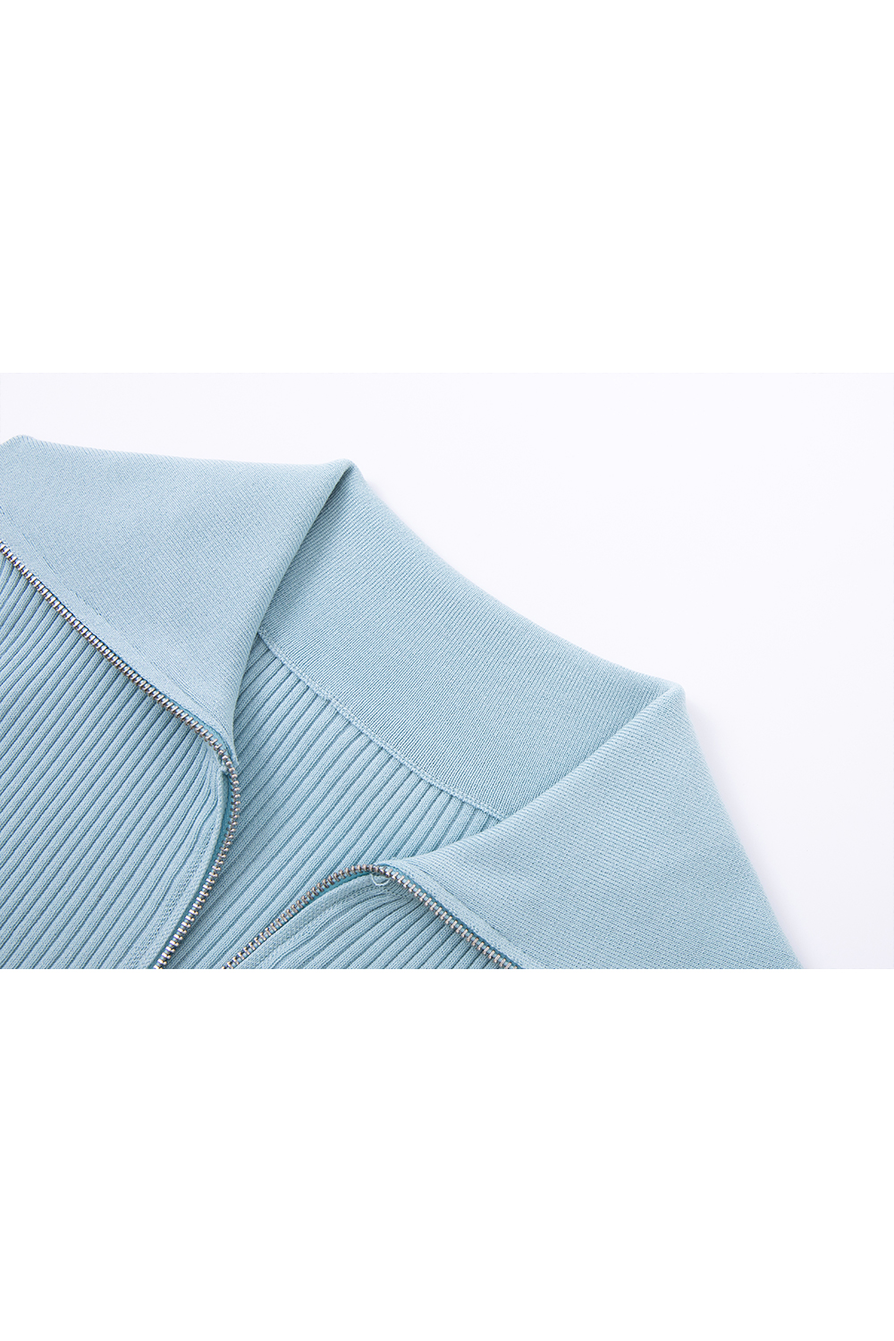 Doubleheaded Zipper Knitted Cardigan-VIMLYSTORE