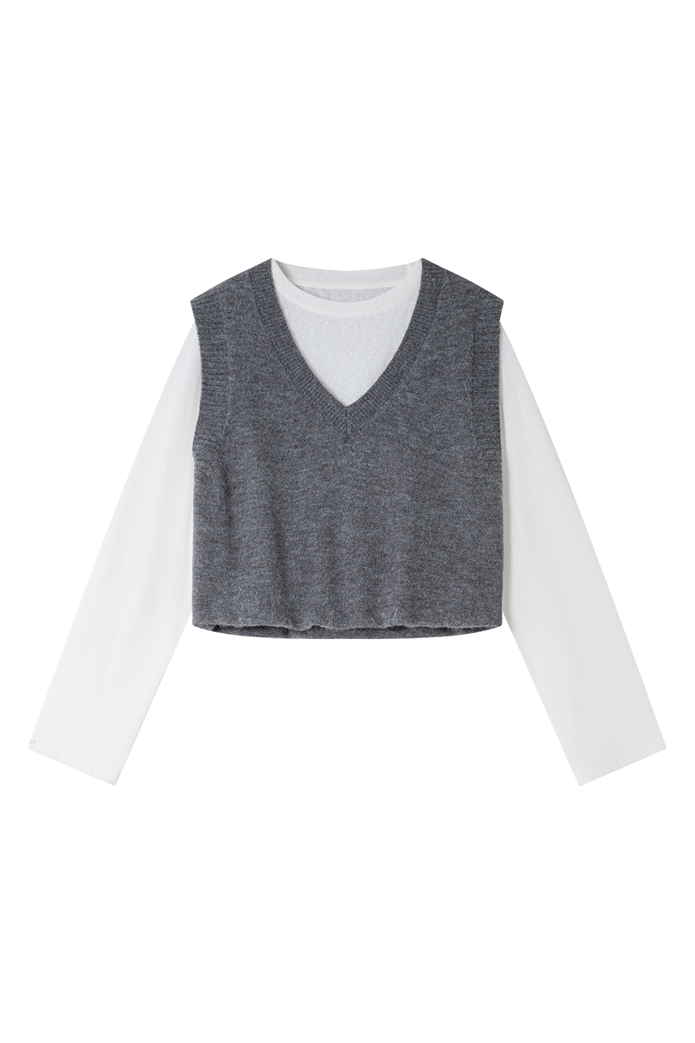 Simple Layered Casual Knitted Sweater