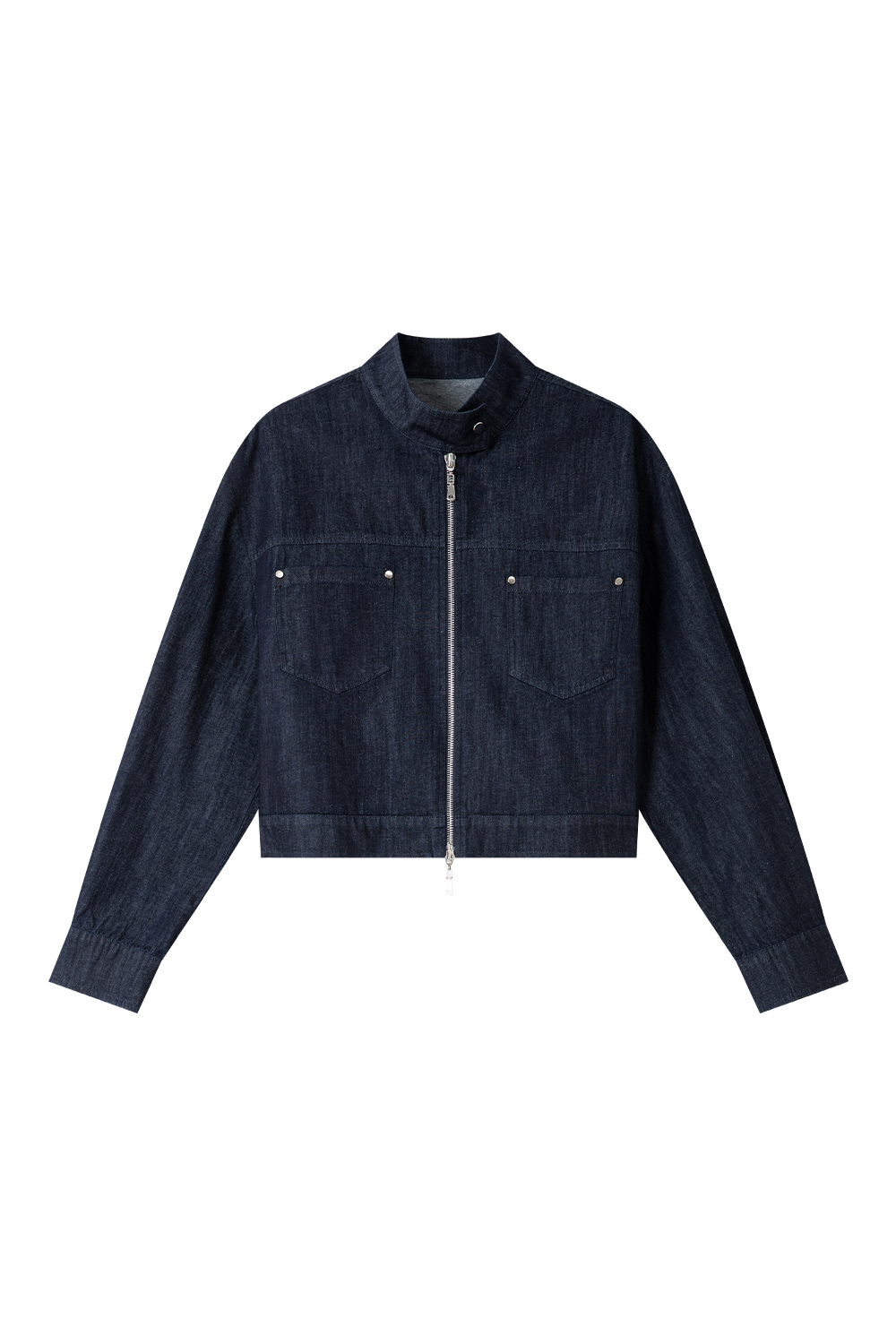 Neckline Design Denim Jacket