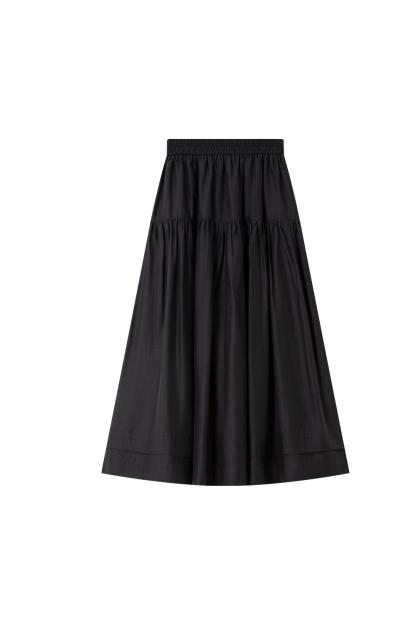 Pleated Loose Long Skirt
