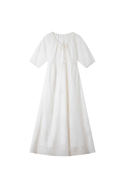 Embroidered Texture Dress