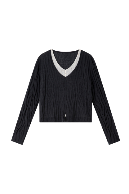 Faux Two-piece Comfortable Knitwear