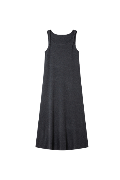 Knitted Suspender Long Dress
