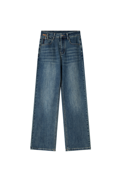 Cotton Spun Straight Leg Jeans