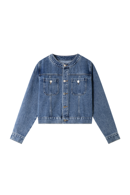 Classic High Cotton Denim Jacket