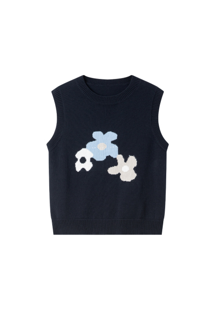 Simple Floral Knitwear