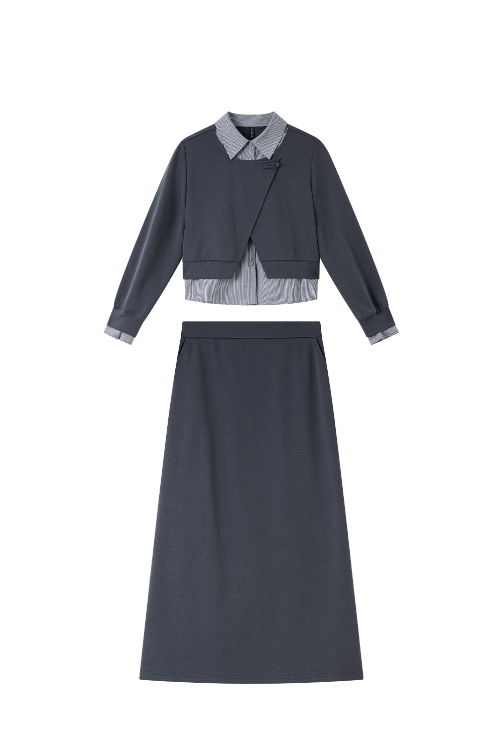 Simple Intellectual Gray Suit