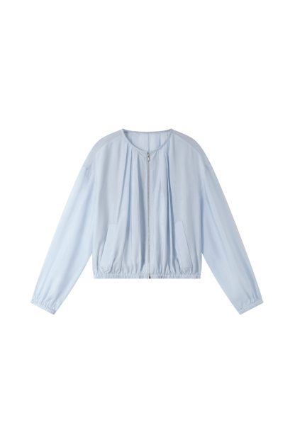 Lyocell Crew Neck Jacket