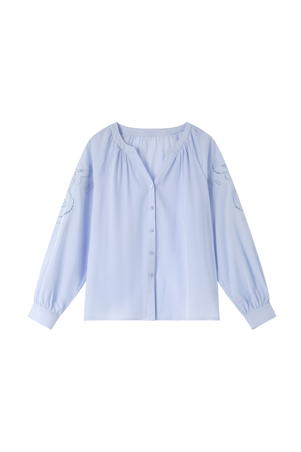 French Hollow Embroidered Shirt