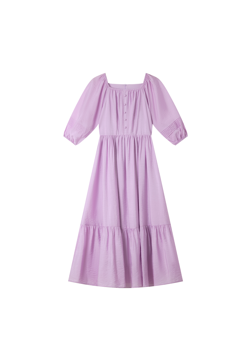 Elegant Square Neck Dress