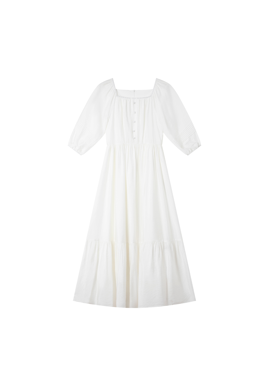 Elegant Square Neck Dress