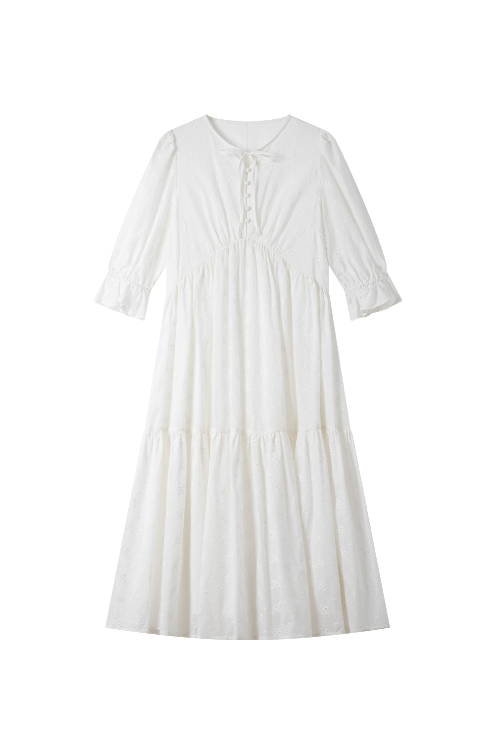 White Broderie Anglaise Dress