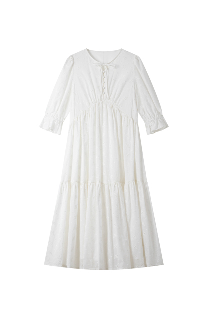 White Broderie Anglaise Dress