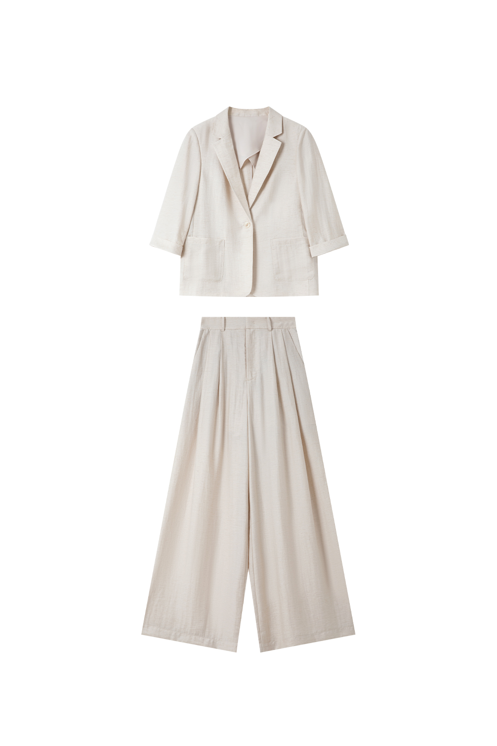 Linen Business Casual Suit