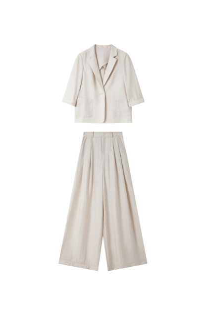 Linen Business Casual Suit