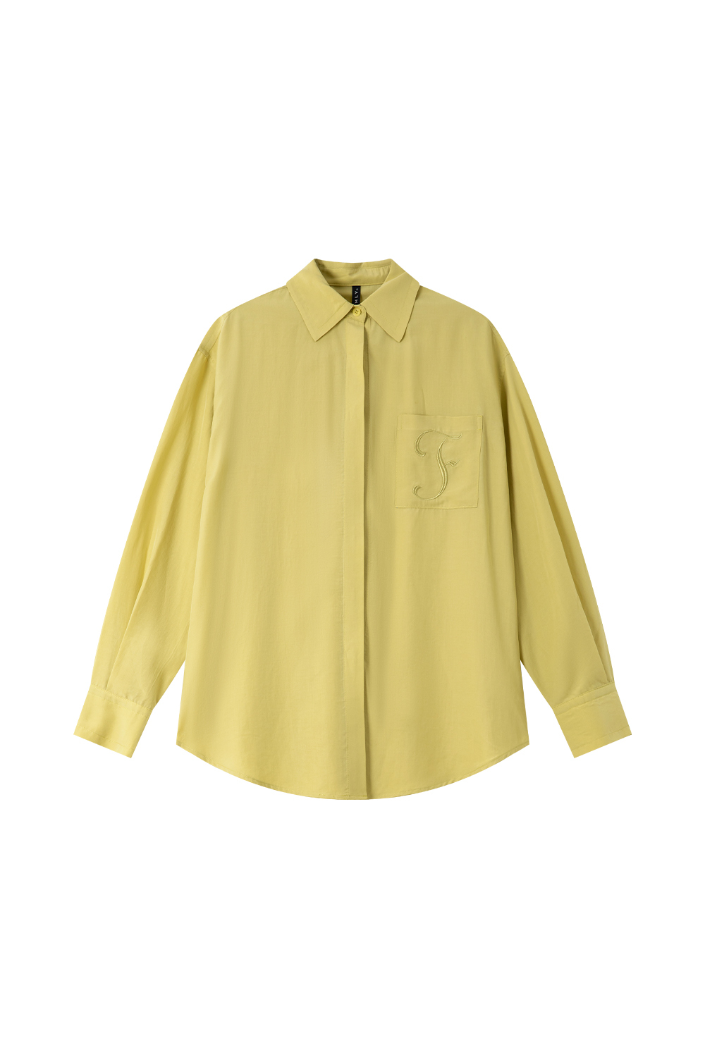 Simple Embroidered Letter Shirt