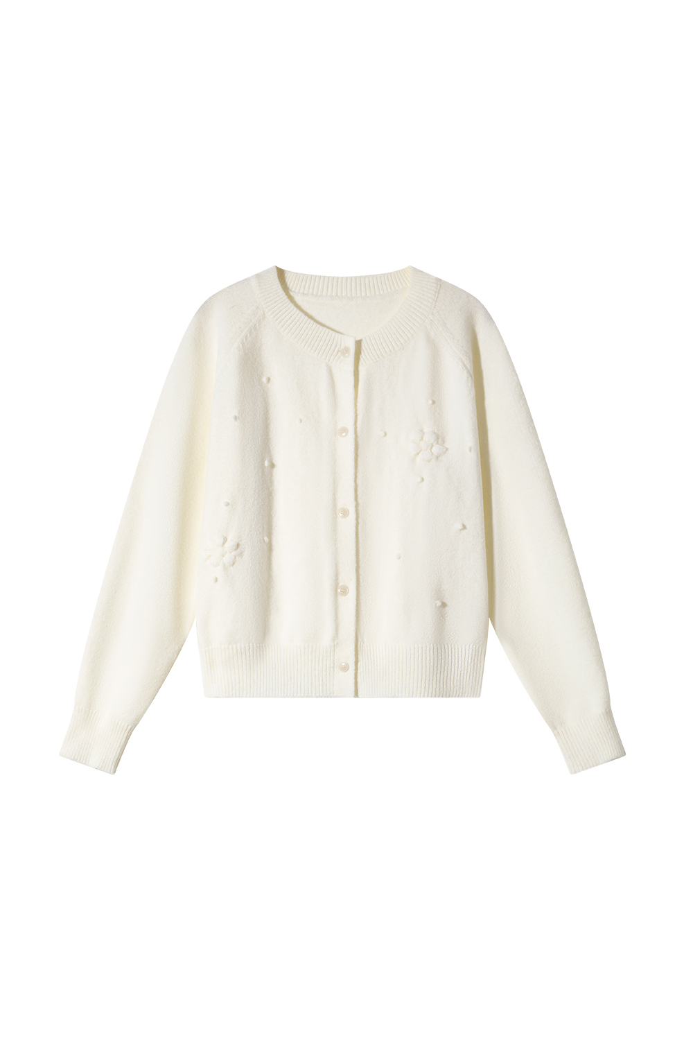 Dot Decoration Knit Cardigan