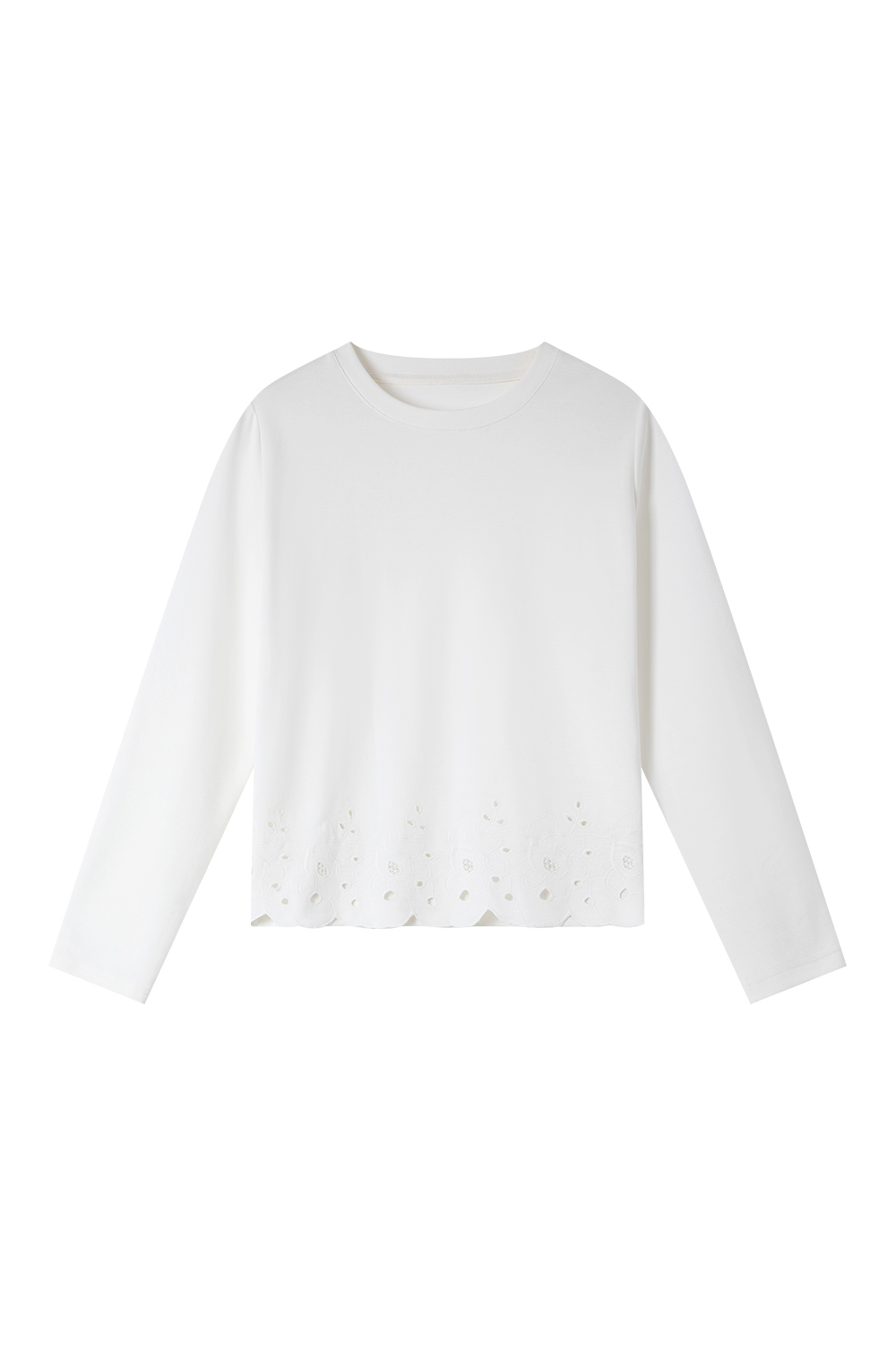 Soft Lace Long-Sleeved T-Shirt