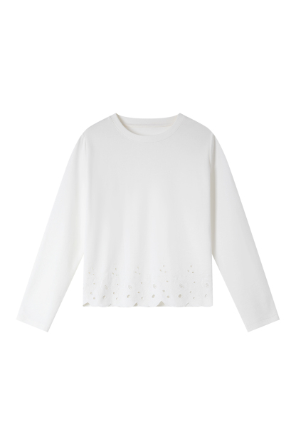 Soft Lace Long-Sleeved T-Shirt