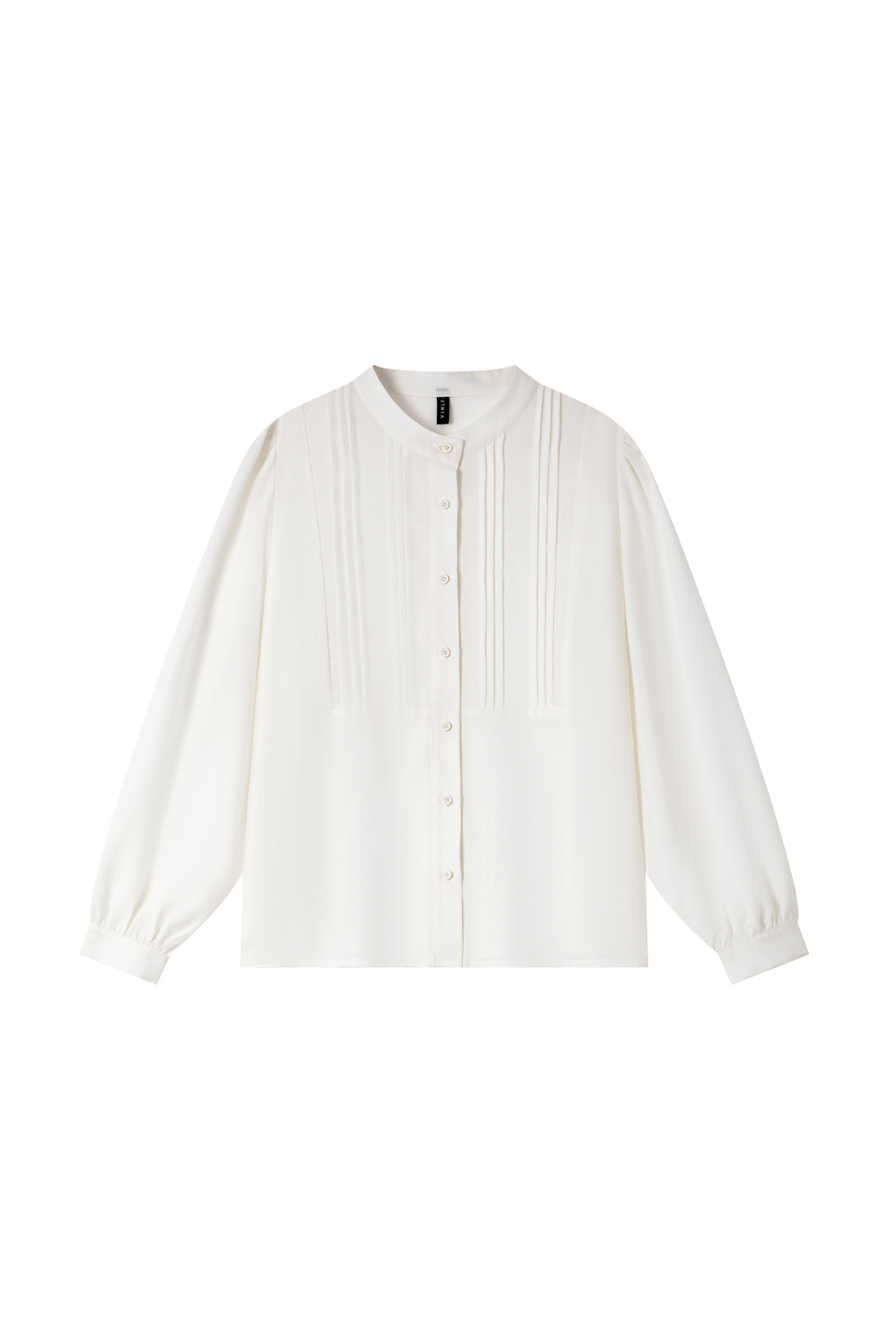 Round Neck Pleated Shirt