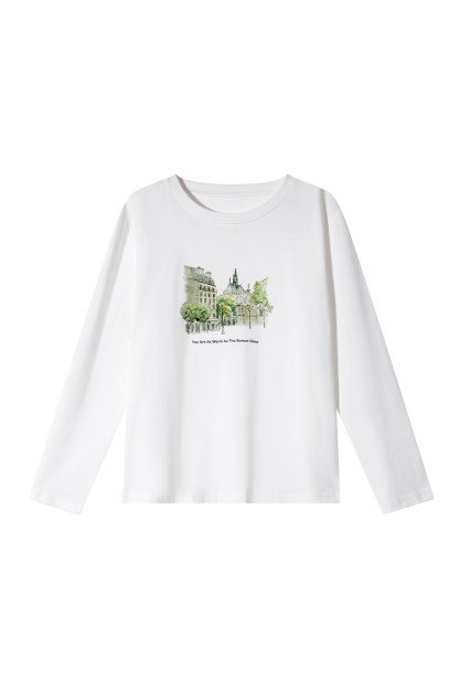 Cityscape Print T-Shirt