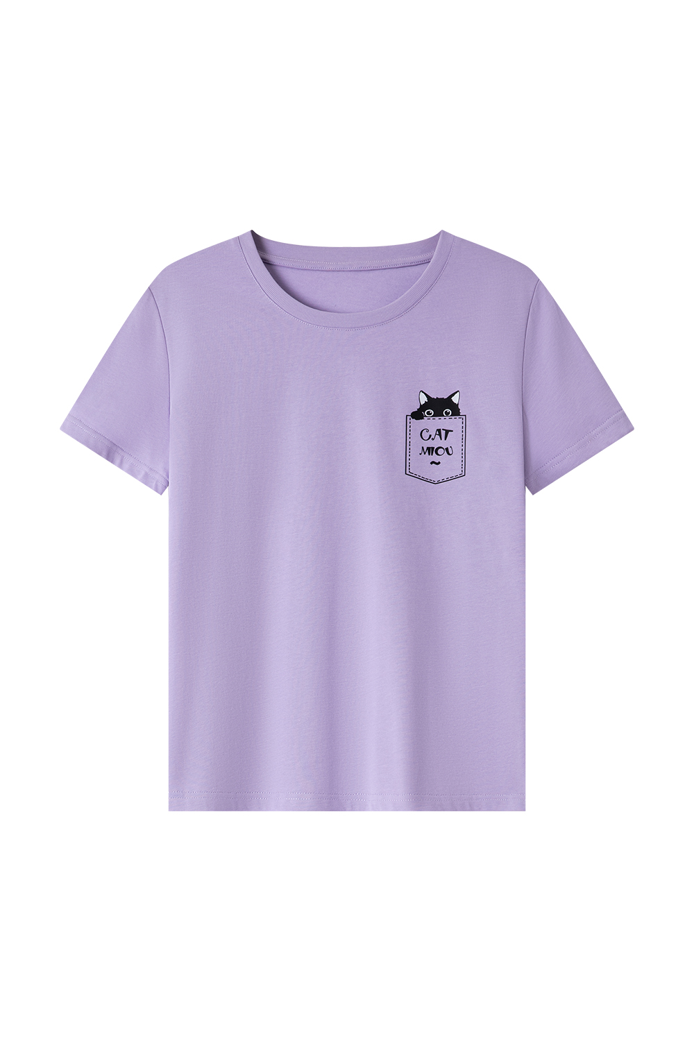Cotton Pocket Cat T-Shirt