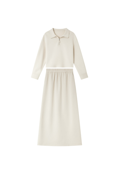 Comfortable Beige Sports Suit